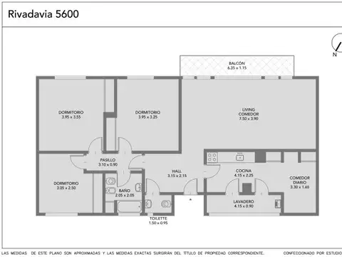 Departamento en Venta de 4 ambientes