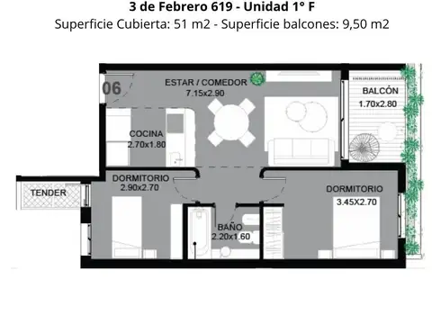 3 de Febrero 600