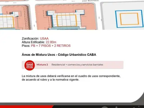 Terreno en Venta en Caballito, USD 420.000