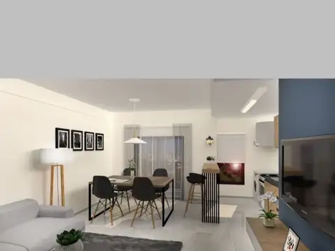 Departamento 2 ambientes con 1 baño