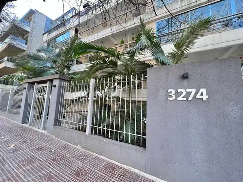 Divino departamento de dos ambientes en alquiler con cochera y balcón con parilla en Punta Chica.