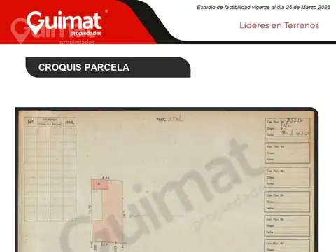 Terreno en Venta de 143,0 m2
