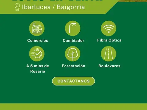 Terreno en Venta 20  mts Fondo