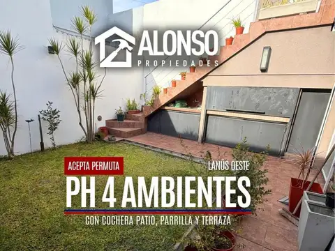 Venta - PH 4 Ambientes con Cochera y Patio - Lanús Oeste