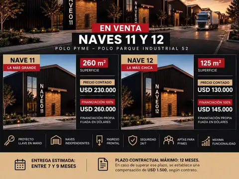 Naves industriales en polo 52 – oportunidad de inversión