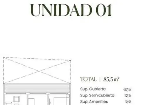 Departamento en Venta de 2 dormitorios