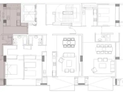 Departamento 5 ambientes con 2 baños