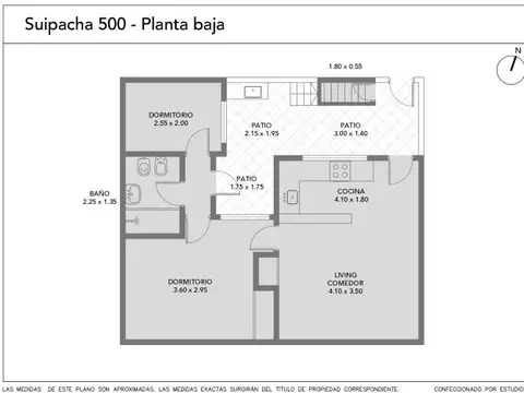 Depto Tipo Casa en Venta de 3 ambientes