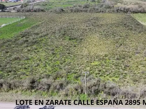 VENTA LOTE EN ZARATE