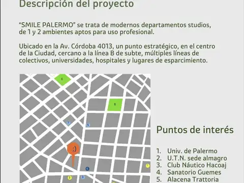 Departamento 2 ambientes con 1 baño
