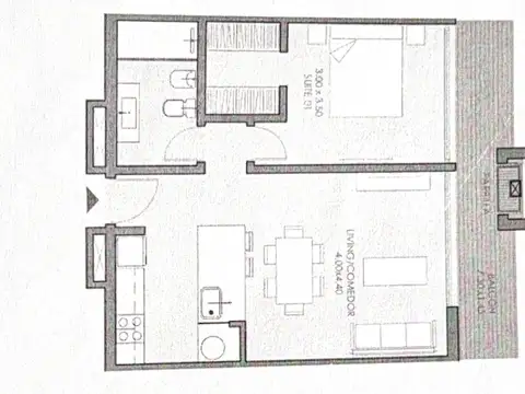 Departamento en Alquiler de 1 dormitorio