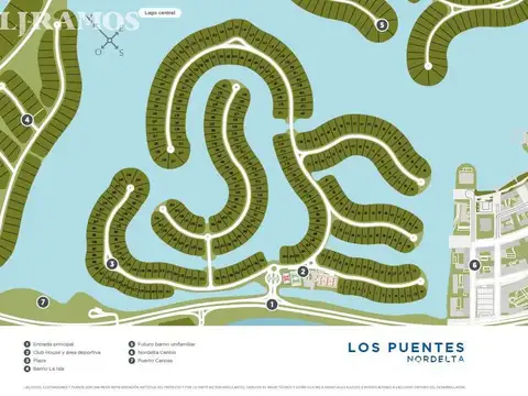 Lote a la laguna en venta en LOS PUENTES - NORDELTA