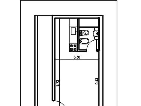 Departamento en Venta de Monoambiente