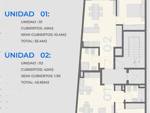 Departamento 3 ambientes con 1 baño
