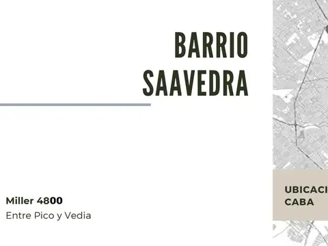 VENTA Terreno Saavedra Usab 2 8,66 X 29 con Casa 