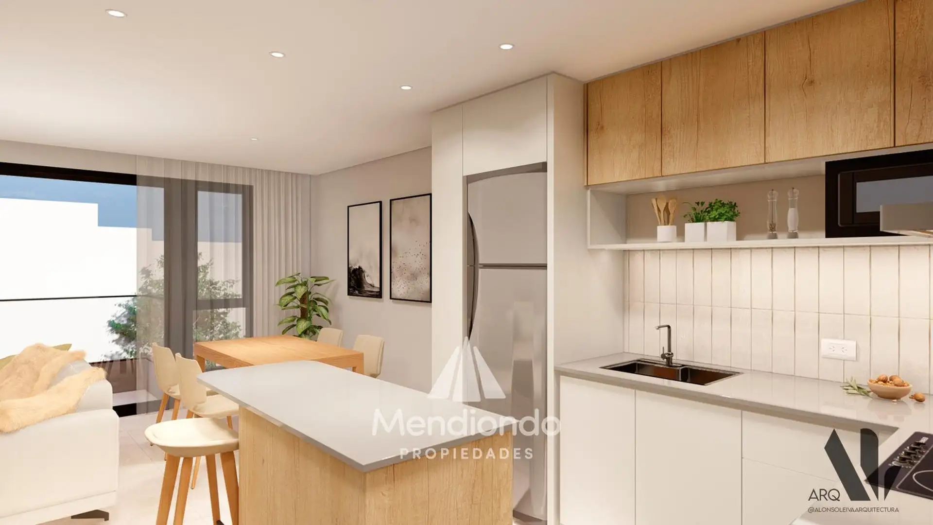 Semipiso 2 amb. frente c/ Balcón - Zona Güemes Aldrey