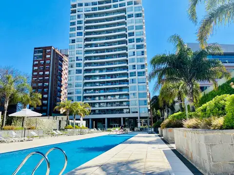 Departamento en alquiler con cochera y balcón con vista al río en Vicente López.