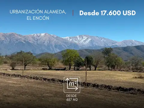Lotes en venta desde 487m2 ubicados en El Encón, Salta