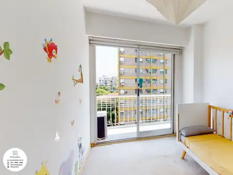 Departamento 2 ambientes con 2 baños