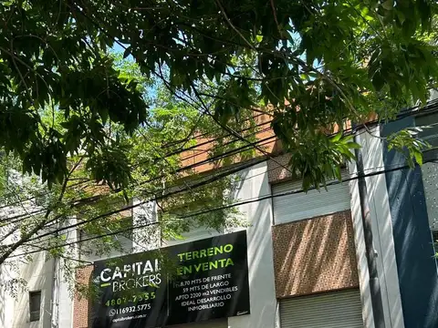 Terreno en Venta 8  mts Fondo