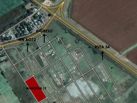 Terreno en Venta en Ibarlucea, USD 12.500