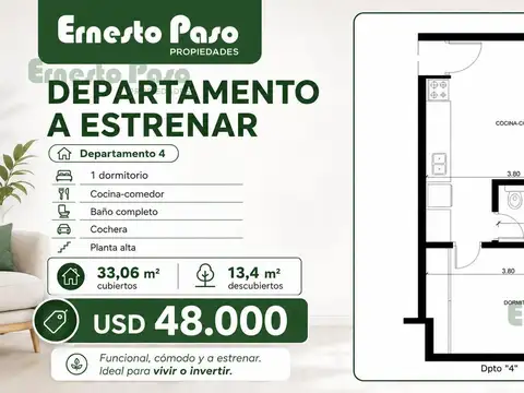 Departamento en Venta A Estrenar