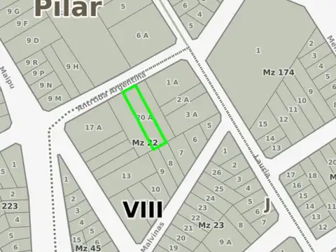 Terreno en Venta en Pilar, USD 50.000