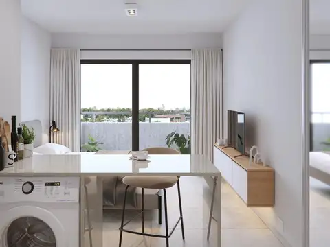 Monoambientes, 1 y 2 dormitorios con vista a Plaza Buratovich