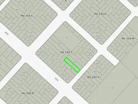 Lote en venta 10x50, calle 49 202 y 203