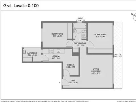 Departamento en Venta de 3 ambientes