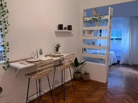 En Recoleta, lindisimo departamento amueblado,con mucha luz