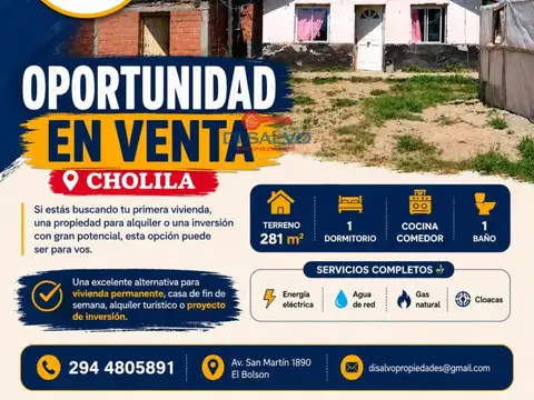 Casa en venta en Cholila