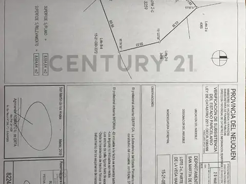 Terreno en Venta de 18195,0 m2