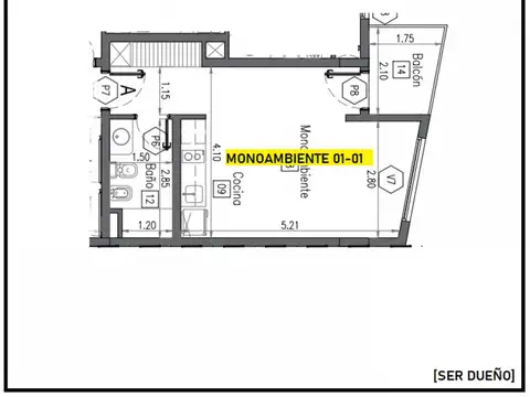 Departamento en Venta en Zona Centro, USD 59.500