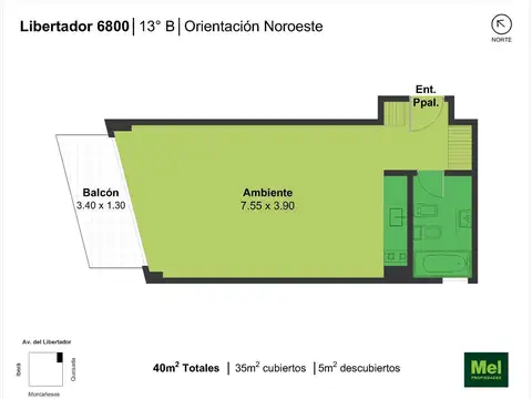 Libertador 6800, Piso 13