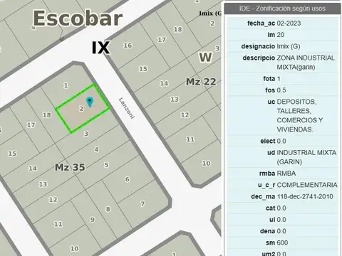 Terreno en Venta de 360,0 m2