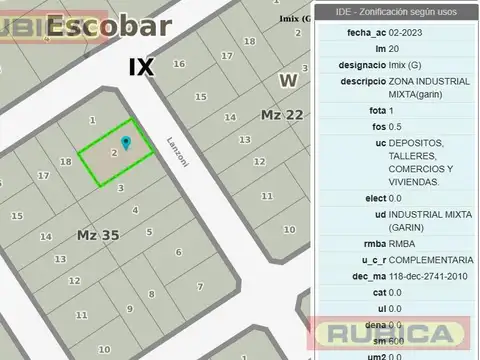 Terreno en Venta de 360,0 m2