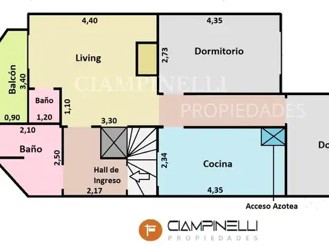 Casa PH 2 dorm. 2 baños c/ balcón al frente.