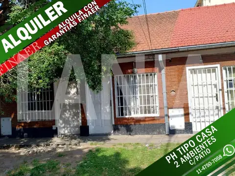 PH TIPO CASA :: ENTRADA INDEP. :: 2 AMBIENTES C/PATIO