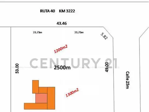 Terreno en Venta de 2500,0 m2