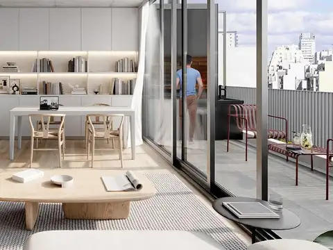 Departamento 2 ambientes con 1 baño