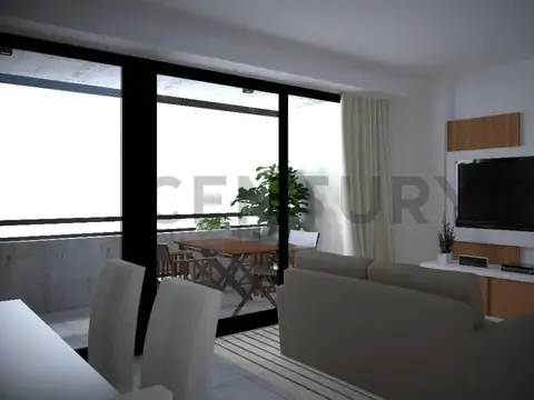 Venta Monoambiente - Balcon aterrazado con Parrilla  - Villa Bosch