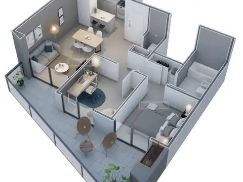 Departamento en Venta de 3 ambientes