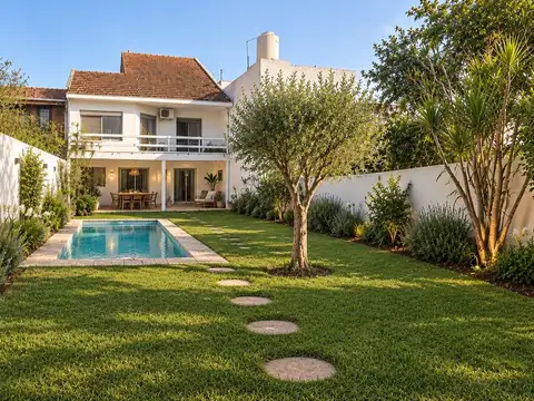 Casa en excelente estado, 5 ambientes con jardin , piscina y cochera- En Venta