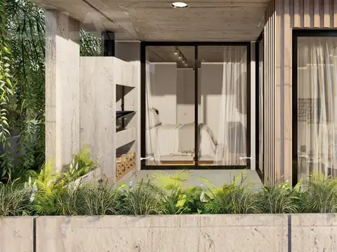 Departamento CURIE GOLF con terraza propia y parrilla, diseño exclusivo y moderno con vista al verde