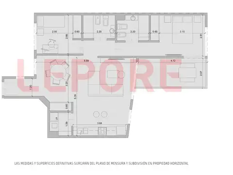 Departamento en Venta de 2 dormitorios