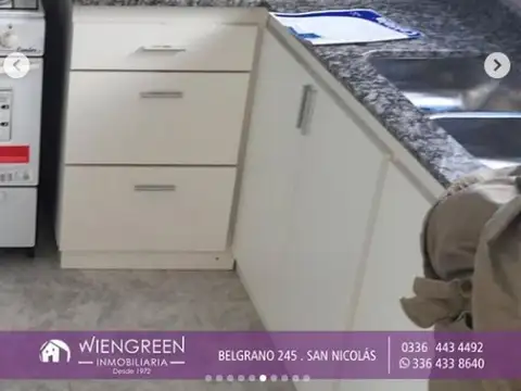 Departamento 2 ambientes con 1 baño