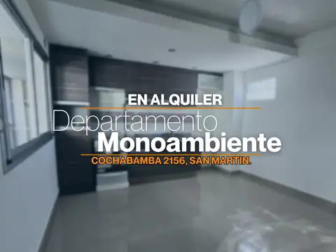 MONOAMBIENTE EN ALQUILER DIVIDIDO Y CON AMENITIES EN SAN MARTIN CENTRO