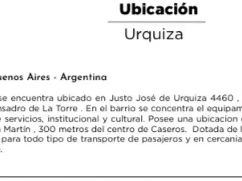Justo José de Urquiza al 4400