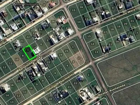 Terreno en Venta 15  mts Frente